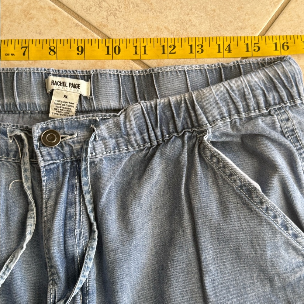 Women’s Casual Blue Cargo Pants - Picture 2 of 3